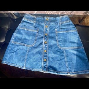 Vintage boden A- line Denim Jean Skirt